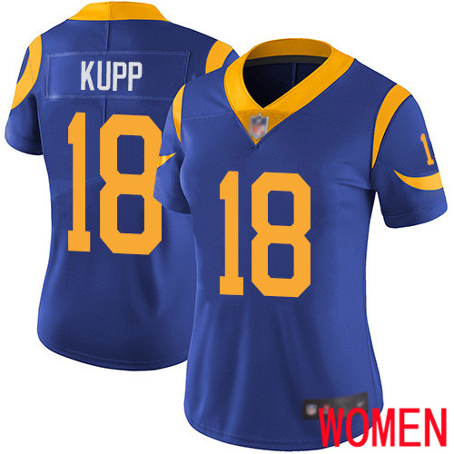 Los Angeles Rams Limited Royal Blue Women Cooper Kupp Alternate Jersey NFL Football #18 Vapor Untouchable